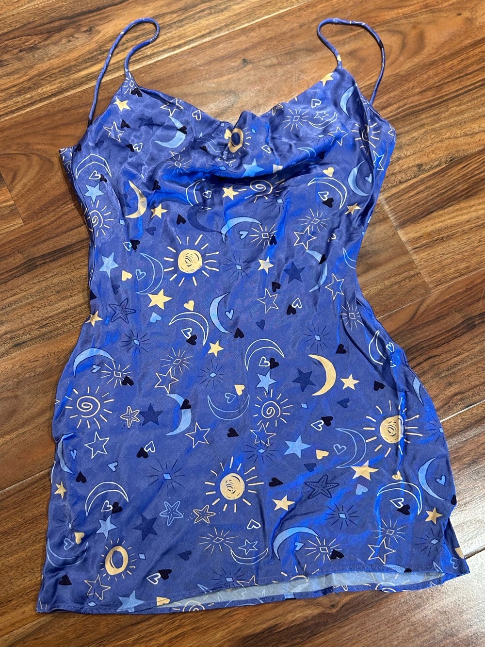 Zara starts moons purple satin slip mini dress xs/ small